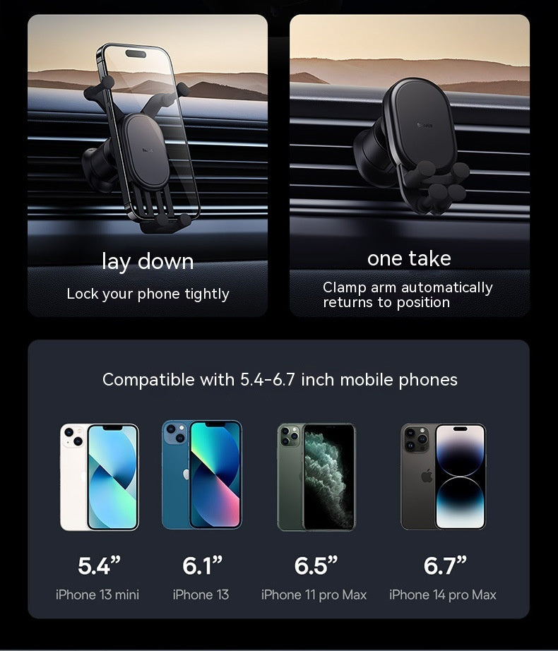 Car Phone Holder Wireless Charger Fixed Anti-shake