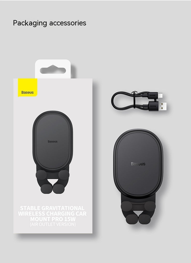 Car Phone Holder Wireless Charger Fixed Anti-shake