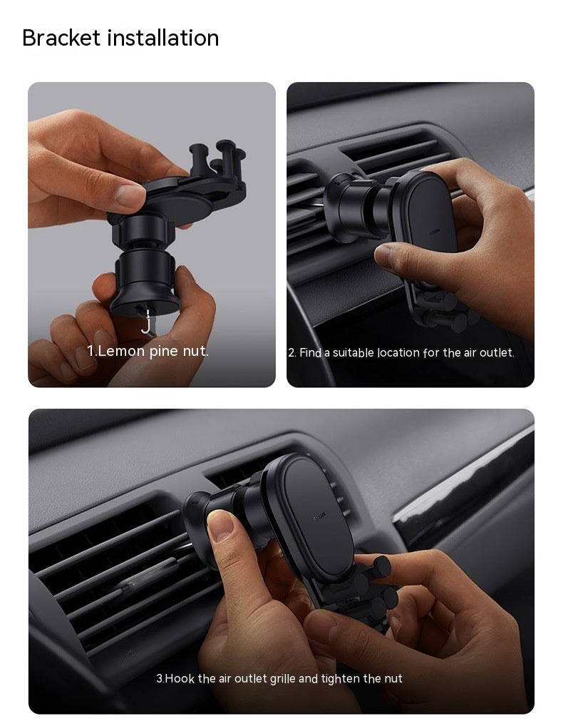 Car Phone Holder Wireless Charger Fixed Anti-shake